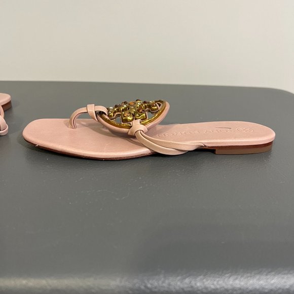 TORY BURCH Jeweled Miller Sandals Meadowsweet Women's (6.5) - Picture 8 of 11